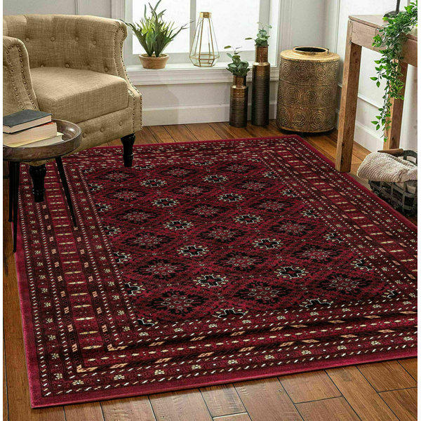 Latitude Vive New Traditional Non Slip Rugs Large Living Room Carpet